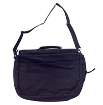 Vtg Tokyo Disneyland Disney Black Leather 1996 Toontown Project Team Laptop Bag image 7
