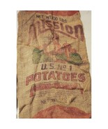 Vtg 100# Burlap Potato Sacks Mission, Bake Well Krakaws  Big M Brand Lot... - $788.42 MXN