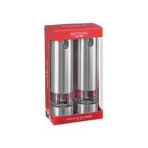 Cole &amp; Mason Battersea Stainless Steel Electronic Salt and Pepper Mill Gift Set, - $66.00