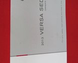 2013 Nissan Versa Sedan Owners Manual [Paperback] Nissan - £39.35 GBP