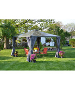 Palram - Canopia Gazebo Curtain Gray - 4 Piece - $395.89