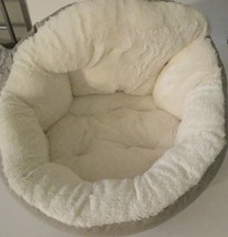 Best Friends by Sheri OrthoComfort Deep Dish Cuddler Pet Bed Beige 12x12x12&quot; - £15.02 GBP