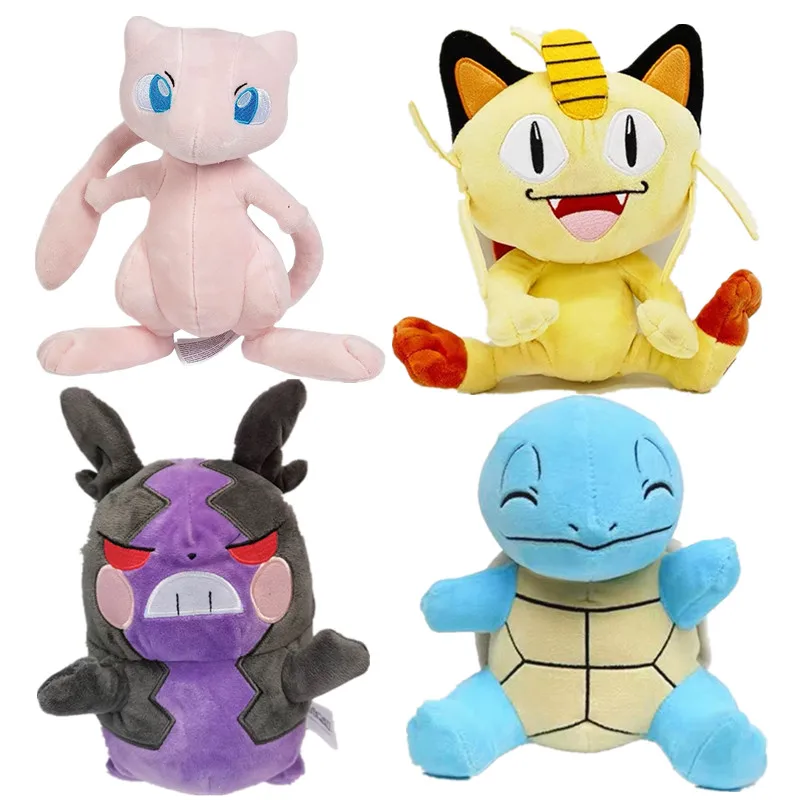 Pokemon Peluche Anime Figures Meowth Mew Mewtwo Morpeko Mimikyu Horsea Soft Stuf - $32.29