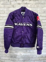 Vintage Starter Jacket Baltimore Ravens Button Down YOUTH Sz Large, Women S - $163.04 CAD