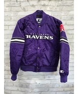 Vintage Starter Jacket Baltimore Ravens Button Down YOUTH Sz Large, Women S - $163.39 CAD