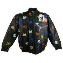 Vintage, Mlb New York Yankees Leather Jacket Baseball LA752958 - £333.43 GBP+