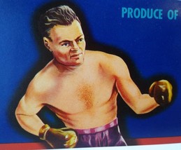 Puggy Brand Shirtless Man With Boxing Gloves Crate Label Original 1950&#39;s... - £8.17 GBP