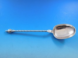 P. Hertz Danish Sterling Silver Preserve Spoon Twisted w/ Figural Finial... - £201.69 GBP