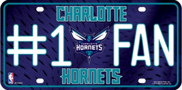 Charlotte Hornets Fan Metal Novelty License Plate LP-5575 - £14.91 GBP