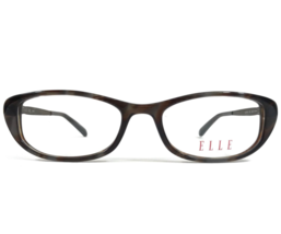 ELLE Brille Rahmen EL13351 BR Brown Tönend Rechteckig Oval Full Rim 49-1... - £39.90 GBP