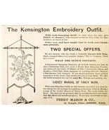 Perry Mason Kensington Embroidery 1885 Advertisement Victorian Sewing AD... - $28.11 CAD