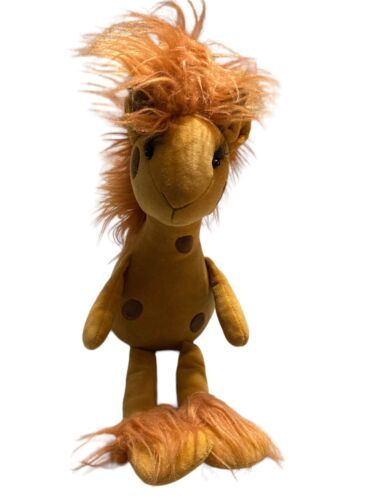 Hobby Lobby Plush Giraffe Long Lashes Fluffy Hair Spotted 18”  Stuffed Animal - $14.80