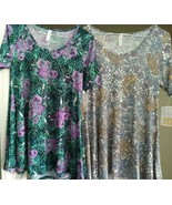 NEW 2 LulaRoe Perfect T Floral Shirts Women&#39;s XX-Small XXS Lot - FREE SH... - $280.41 MXN