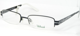 Yokai 4090-1 Black / White Eyeglasses Glasses Half Rim Metal Frame 52-18-135mm - £46.44 GBP