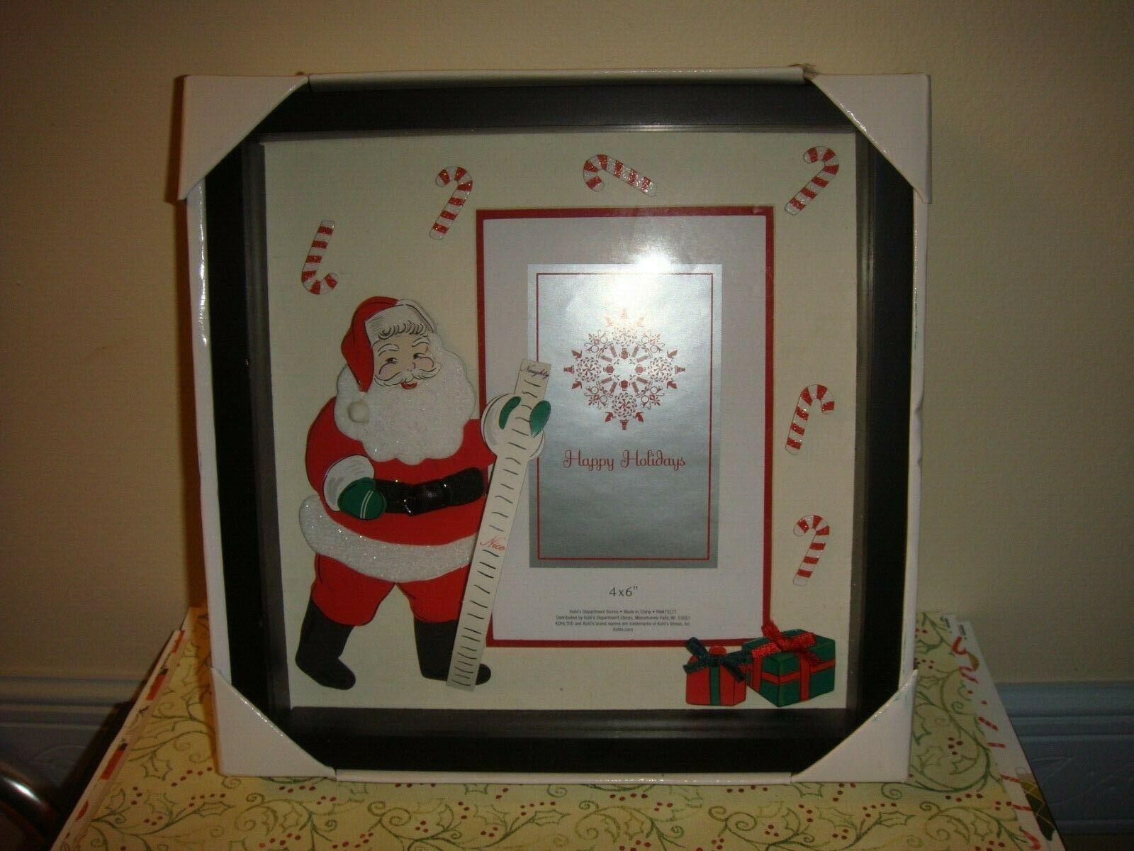 Kohl's Naughty Or Nice Santa Claus Frame - $12.99
