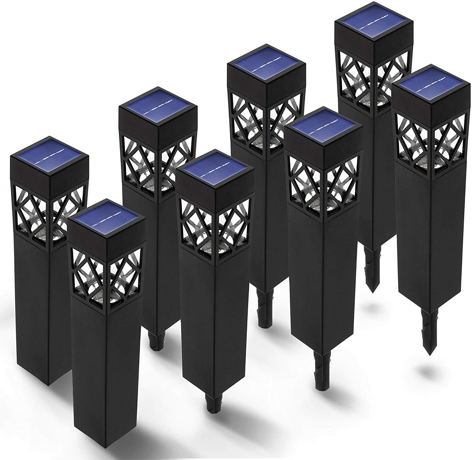 Home Zone Security Outdoor Landscape & Garden Decorative Solar Path Light 8 Pack