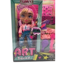 Just Play Art Squad Lady T Doll 10&quot; Doll &amp; Accessories w/DIY Craft Etching Proje - £27.87 GBP