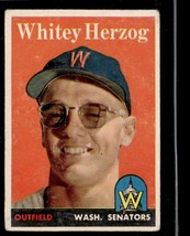 1958 Topps #438 Whitey Herzog B104R2 VG-EX - £15.66 GBP