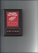 DETROIT RED WINGS PLAQUE STANLEY CUP CHAMPIONS CHAMPS HOCKEY NHL - $4.94