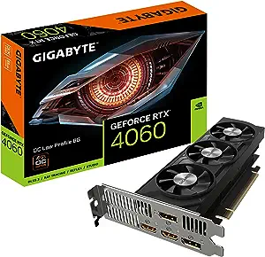 GIGABYTE GeForce RTX 4060 OC Low Profile 8G Graphics Card, 3X WINDFORCE ... - $592.99