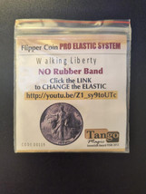 Flipper Coin Pro Gravity Elastic System Half Dollar Walking Liberty - Trick - £178.60 GBP