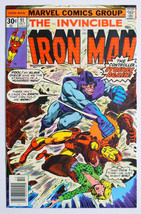 1976 Invincible Iron Man 91 Marvel Comics 10/76, 1968 Series, 30¢ Ironman cover - $30.52