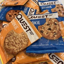 17 ct Quest Protein Cookies 9 Chocolate Chip &amp; 8 Peanut Butter No Dates/... - $24.74