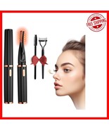 Heated Eyelash Curler 2-in-1 - USB Rechargeable, 3 Temp Modes for 24-Hou... - $519.78 MXN