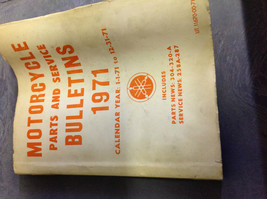 1971 YAMAHA MOTORCYCLE Parts &amp; Service Bulletins Manual FACTORY OEM BOOK... - $110.26