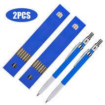2Set 2.0Mm Mechanical Drafting Clutch Pencil+Refill Lead For Sketching Drawing - £18.75 GBP