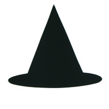 Witch&#39;s Hat Cutouts Plastic Shapes Confetti Die Cut 15 pcs  FREE SHIPPING - £5.60 GBP