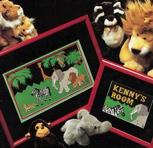 Cross Stitch Child Personalized Jungle March Great Big Graphs Lion Zebra... - $12.99