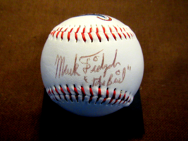 Mark Fidrych The Bird Detroit Tigers Signed Auto Vintage Logo Baseball Beckett - £193.49 GBP