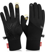 Winter Gloves Lightweight Warm Unisex Black Size Large Touch Screen NEW - £14.16 GBP