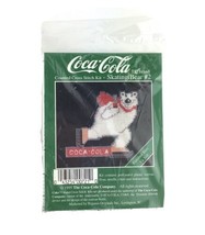 Coca-Cola Cross Stitch Skating Bear No. 2 Polar White Missing Needle - $12.57