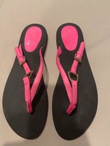 Ralph Lauren Collection Thong Sandal Hot Pink Patent Flip Flop New 9 - $28.95