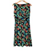 Lands End Wrap Maxi Dress Sleeveless Surplice Women’s 10 12 Floral Flatt... - $370.83 MXN
