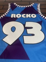 ROCKO&#39;S Moderne Leben Blau Headgear Classics Basketball Trikot ~ Nie Get... - £55.95 GBP