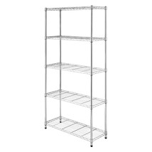 Whitmor Supreme 5 Tier Shelving with Adjustable Shelves and Leveling Feet - 350  - £98.31 GBP