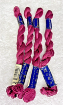 4 MINT Anchor Perle Pearl Cotton #972 Drk Pink Embroidery Floss Vintage ... - $9.41