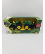 TOMY John Deere Kids Monster Treads Gator &amp; Loader Tractor Set - $453.68 MXN
