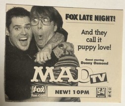 Mad Tv Tv Guide Print Ad Donny Osmond TPA11 - £4.63 GBP