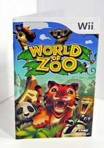 Instruction Manual Booklet Only World of Zoo THQ Wii 2009 No Game - £5.88 GBP