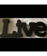 Inspirational hanging wall art, live, measures 11 1/2” x 5 1/2” - $8.82