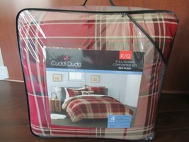 BNIP Cuddl Duds Home 4-piece Heavy Weight Flannel Comforter Set, Pick size - £111.13 GBP