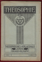 1912 Theosophie Theosophy Esoteric Occult German No Religion Higher Then Truth - £156.77 GBP