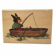 Holly Pond Hill Rubber Stamp "Leon Gone Fishin'" Uptown J13027 Susan Wheeler - $43.53