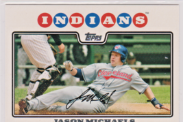 Jason Michaels Cleveland Indians Outfield 2008 Topps Card # 63 Near Mint + - £1.25 GBP