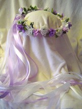 Katie Flower Crown /lavender ivory sage green/ Renaissance / Wedding Custom Made - £38.25 GBP