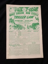 Trigger Law Original Pressbook 1944-Hoot Gibson- Bob Steele - £53.64 GBP